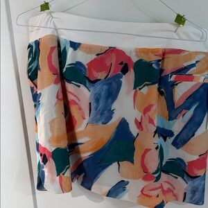Walter Hagen Colorful Abstract Mini Skirt